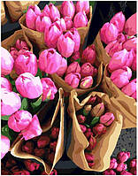 Картина по номерам на полотне Brushme "Голландские тюльпаны" GX7520, Vse-detyam