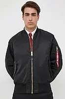 Urbanshop com ua Куртка-бомбер Alpha Industries чоловічий колір чорний зимова 100101.03-Black РОЗМІРИ