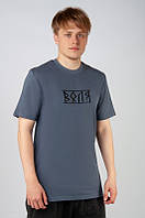 Мужская футболка с принтом 48, серый-воля
