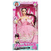 Дитяча Лялька "Fashion Pretty Girl" YE-78(Pink) в святковій сукні