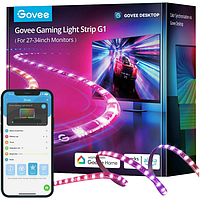 Набір адаптивний підсвічування Govee H6609 Gaming Light Strip G1 27-34', RGB, Чорний (H6609312)