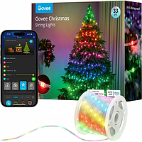 Гірлянда Smart LED Govee H70C1 Christmas Light RGB, IP65, 10 м, кабель прозорий (H70C13D1)