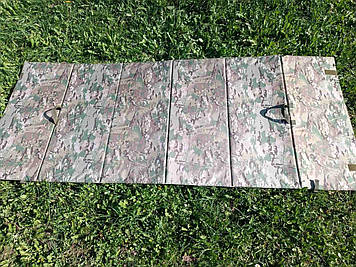 Мат килимок стрілецький тактичний військовий Мультикам каремат для стрільби 270*110 см з 6 секцій зложується