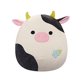 М'яка іграшка squishmallows — корівка коннор (19 cm)