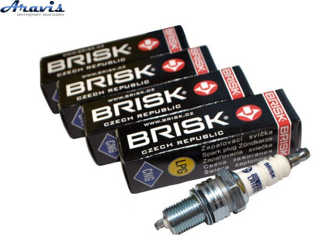 Свечи зажигания Brisk LR15YS.4K Silver Зазор-0.8мм ключ-21 ВАЗ Таврия ...