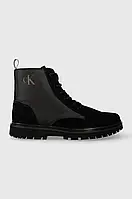 Urbanshop com ua Черевики Calvin Klein Jeans EVA MID LACEUP LTH BOOT HIKING чоловічі колір чорний YM0YM00842