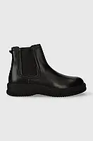 Urbanshop com ua Шкіряні черевики Tommy Hilfiger TH EVERYDAY CLASS TERMO LTH CHEL чоловічі колір чорний