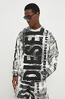 Urbanshop com ua Бавовняна кофта Diesel S-BUNT-BISC чоловіча колір чорний візерунок A13329.0NFAV РОЗМІРИ