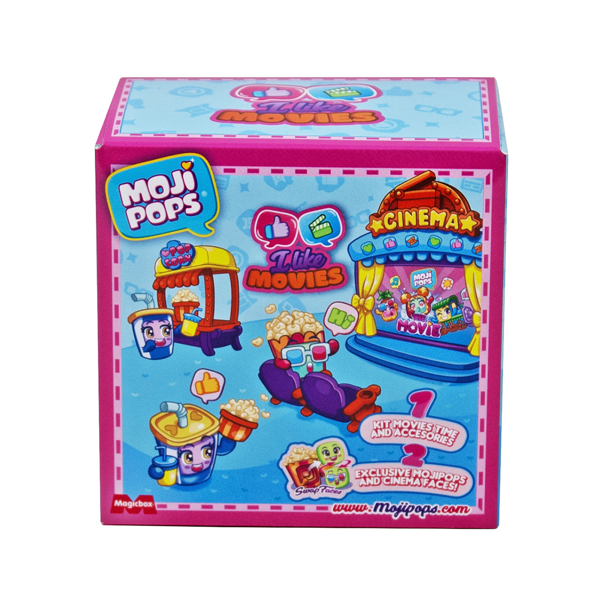 Игровой набор moji pops серии «box i like» – кинотеатр (2 фигурки, аксессуары)