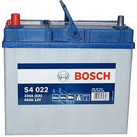 Автомобильный аккумулятор Bosch 45Ah-12v (S4022), L+, EN330 Азия, клеммы тонкие (5237437160) (0092S40220)