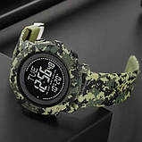 Годинники рибалки мисливця SKMEI 2095CMGN, Водонепроникні годинники 50 м Польові для армії DQ-78, фото 6