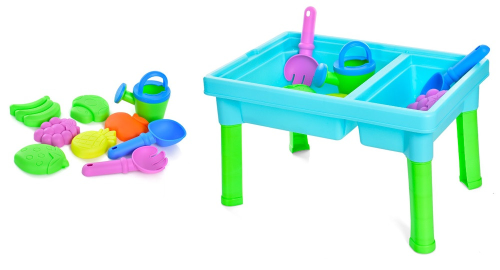 Дитячий ігровий набір для пісочниці R399-2A-4A Ігровий столик для гри з піском та водою
