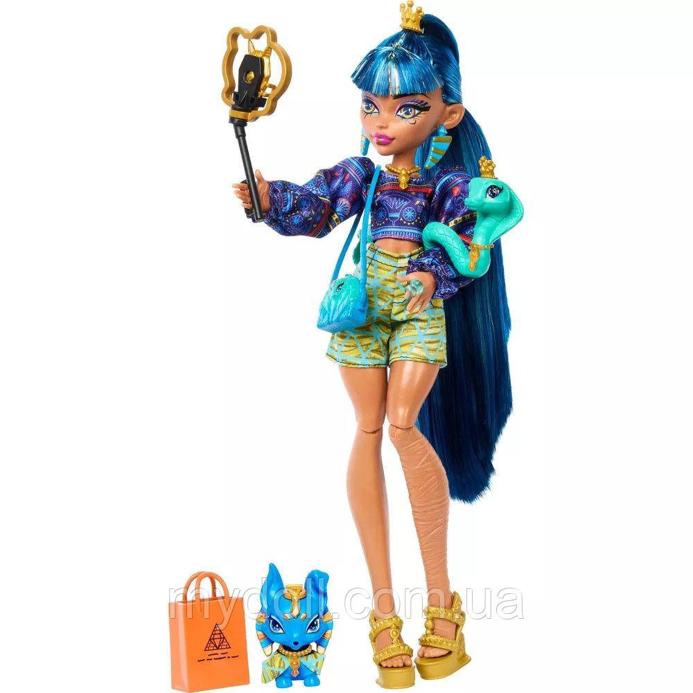 Лялька Монстер Хай Клео де Ніл Монстро-класика Monster High Cleo De Nile Faboolous Pets Doll HNP95 Mattel Оригінал