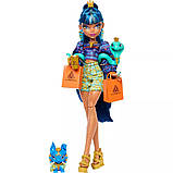 Лялька Монстер Хай Клео де Ніл Монстро-класика Monster High Cleo De Nile Faboolous Pets Doll HNP95 Mattel Оригінал, фото 5