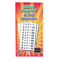 Навчальний зошит "Вивчення таблиці множення" Jumbi 835962 із завданнями, Lala.in.ua