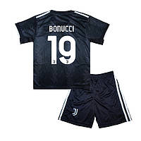 Детская футбольная форма BONUCCI 19 Ювентус 2022-2023 Adidas Away 135-145 см (set3310_116864)