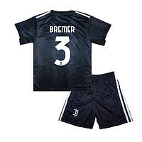 Детская футбольная форма BREMER 3 Ювентус 2022-2023 Adidas Away 135-145 см (set3310_116857)