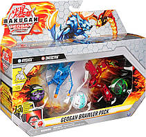 Ігровий набір Bakugan Geogan Brawler 5-Pack, Exclusive Hyenix and Insectra Geogan