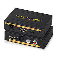 HDMI Audio Extractor Converter HDMI to HDMI + Audio (SPDIF + RCA L/R Stereo)