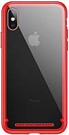 Чохол-накладка Baseus See-through Glass для Apple iPhone X Red WIAPIPHX-YS09 irs