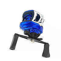 Котушка мультиплікаторна Yumoshi AM 200 Blue-Black Right рибальська 34 шт., фото 2