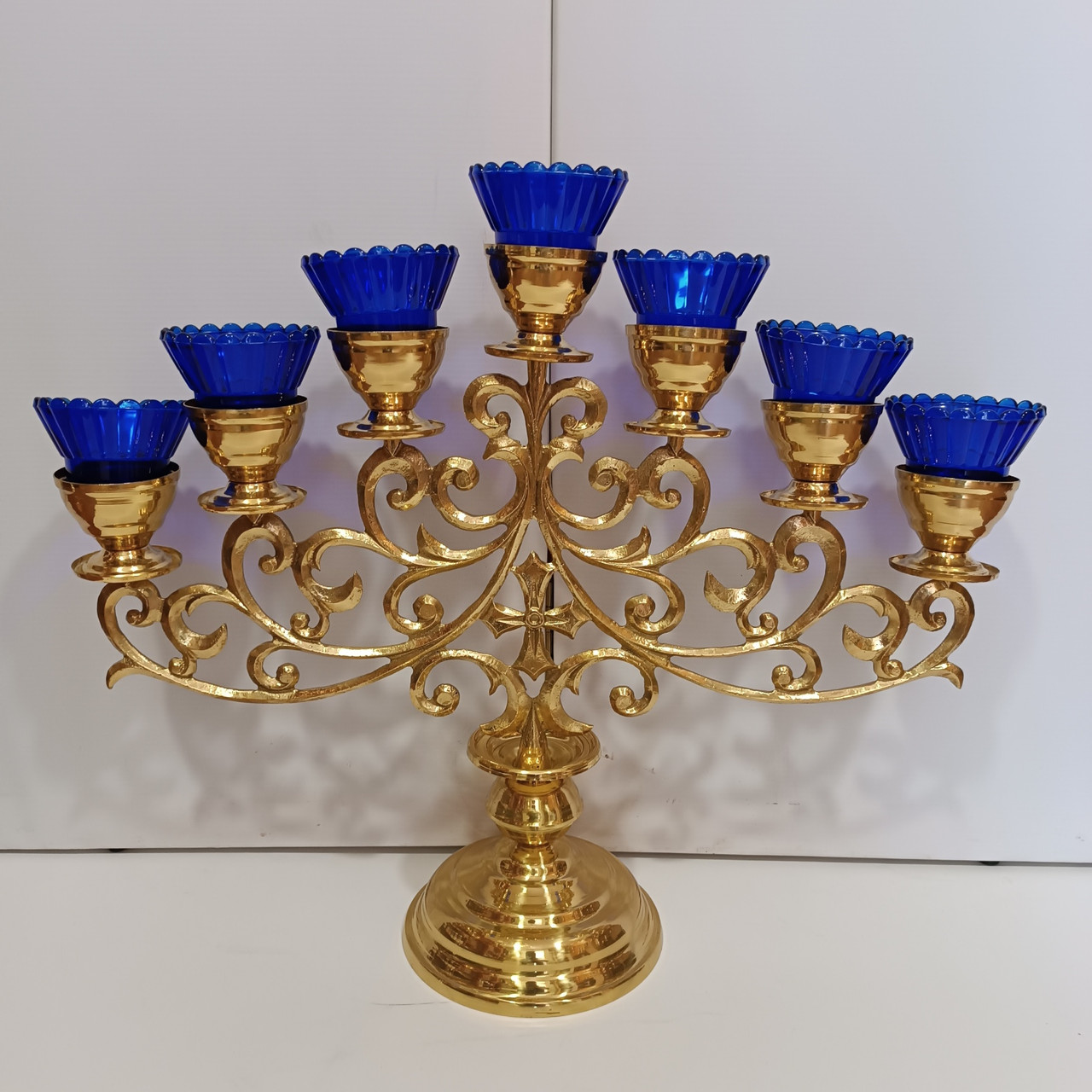 Семисвічник з литтям напрестольний малий, фото 1