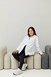 Класична сорочка для вагітних та годування груддю Geneva розмір S-M (42-44) Lullababe Білий, фото 2