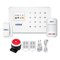 Комплект сигнализации GSM KERUI G-18 Plus Сенсорное управление ЖК экран UP, код: 358338