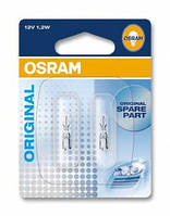 Автолампа ук. OSRAM 2721-02B W1,2W 12V W2x4.6D 10X2 Blister UP, код: 6720672