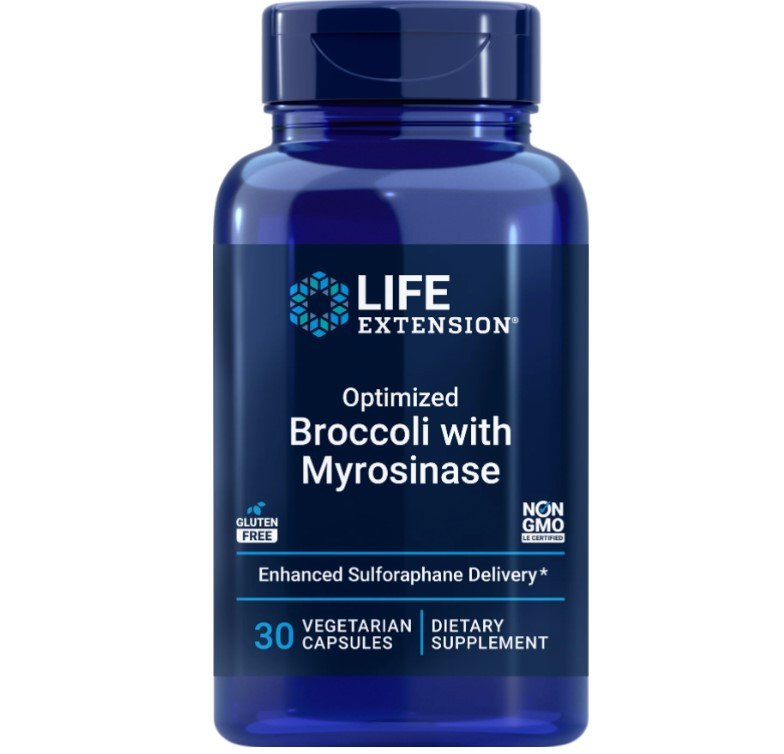 Life Extension Optimized Broccoli with Myrosinase / Екстракт броколі з мірозиназою 30 капсул