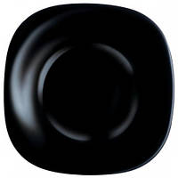 Тарелка Luminarc Carine Black Черная обеденная квадратная d-26 см 9817 LUM UP, код: 6600296