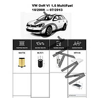 Комплект фільтрів VW Golf VI 1.6 MultiFuel (2008-2013) WIX