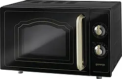 Gorenje Мікрохвильова піч, 20л, міх. управл., 700Вт, гриль, чорний (MO4250CLB)