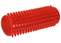 Массажный мяч цилиндр EasyFit с шипами красный (рол для массажа стоп, ног, шеи, спины) EF-1070-R