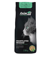 Наполнитель AnimAll древесный для животных 2,8 кг с ароматом мяты