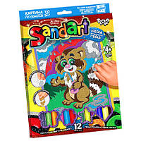 Набор для творчества SandArt Danko Toys SA-01 фреска из песка (Енот) NX, код: 8249136