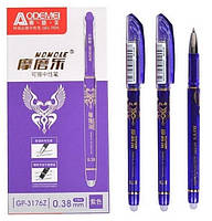 Ручка гелевая стираемая игольч.0,38мм, темно-фиолет, темп исчез, цена за 12шт. (3176-DPUR)