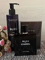 Набор Bleu de Chanel Духи 100 ml + Парфюмированный лосьон 200 ml