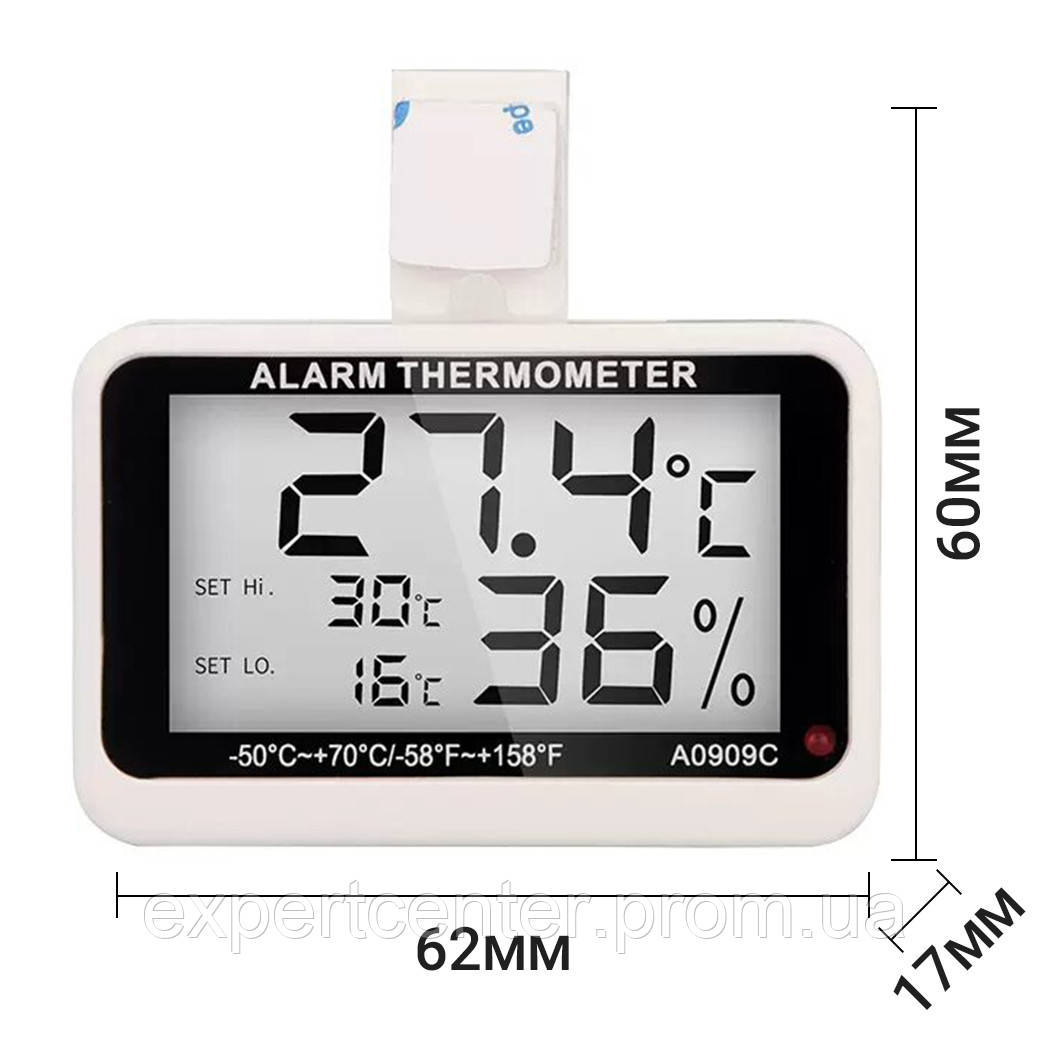 Цифровой термометр гигрометр для холодильника морозильника с сигнализатором температуры U EC, код: 7444725 - фото 3 - id-p2180291967