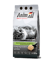 Наполнитель AnimAll древесный комкующийся для животных 2,1 кг