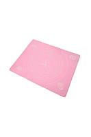 Коврик силиконовый для выпечки раскаточный Home розовый 40*30см MH-3389 DH, код: 8315087