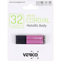 Флешка Verico USB 32Gb Cordial Pink 1UDOV-MFPK33-NN 601385. Минимальный заказ 1 упаковка (1 штука)