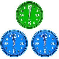Настінний годинник Х2-28 "Круг кольоровий циферблат" 24,5*4см 562J3. Мінімальне замовлення 1 паковання (1 штука)