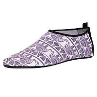 Обувь Skin Shoes для спорта и йоги Zelart Слон PL-1819 размер xl-40-41-25,5-26,5см цвет серый-белый