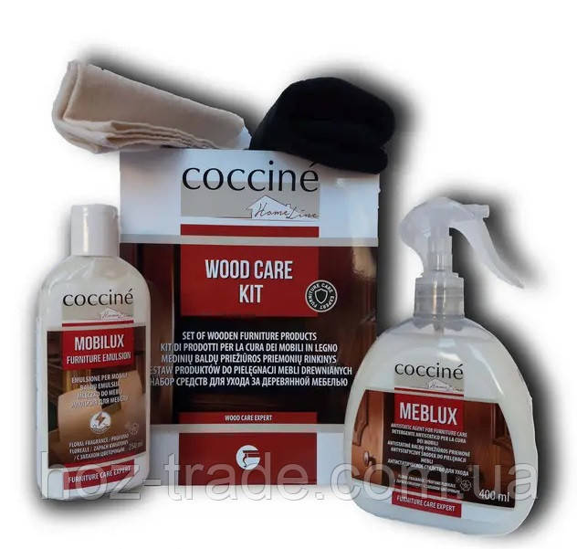 Набор средств для ухода за деревянной мебелью COCCINE WOOD CARE KIT 02