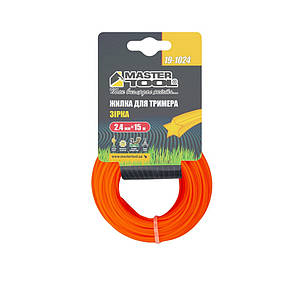 Жилка для тримера MASTERTOOL ЗІРКА 2,40 мм 15 м 19-1024