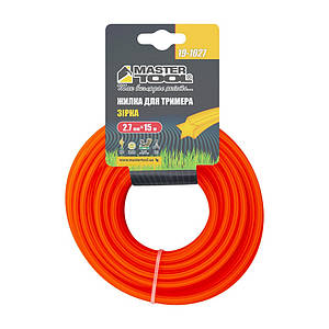 Жилка для тримера MASTERTOOL ЗІРКА 2,70 мм 15 м 19-1027