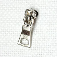 Бегунок металлический, тип 5 одежный, цвет никель