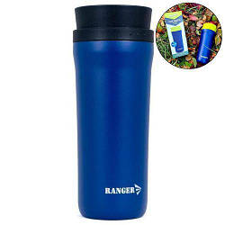 Термос-кружка Ranger Lux 0,48л; черный; 8х8х20см. Термос для напитков Рейнджер RA_9929.