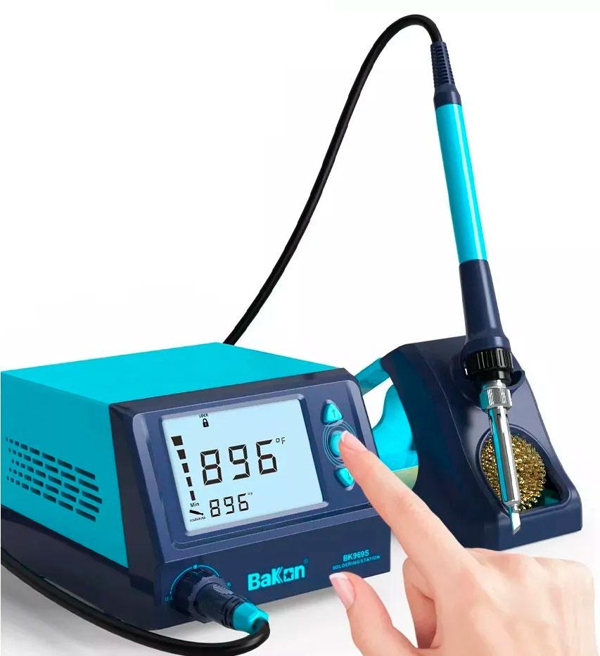 Bakon BK969S паяльна станція, від 180°С до 480°C, потужність: 60 Вт